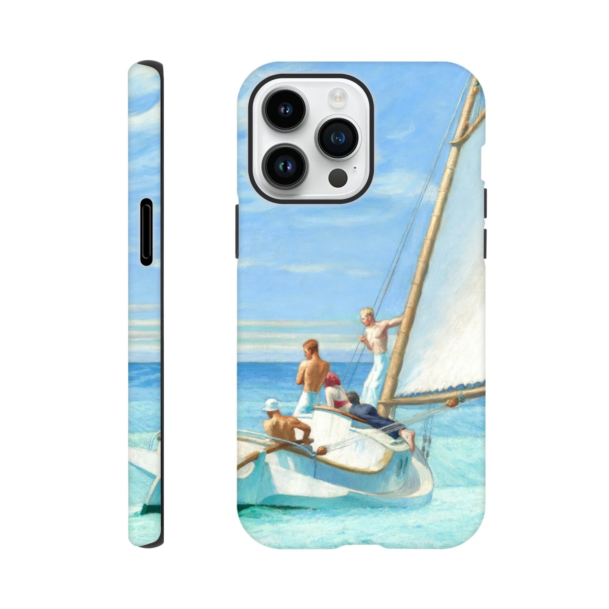 Tough Art Phone Case. 'Ground Swell' sailing art by Artist Edward Hopper. - Image 10
