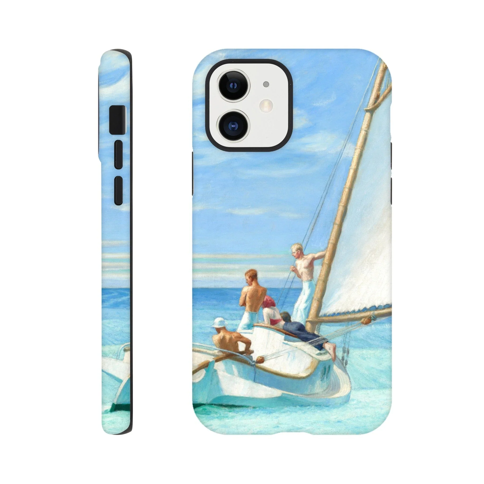 Tough Art Phone Case. 'Ground Swell' sailing art by Artist Edward Hopper. - Image 12