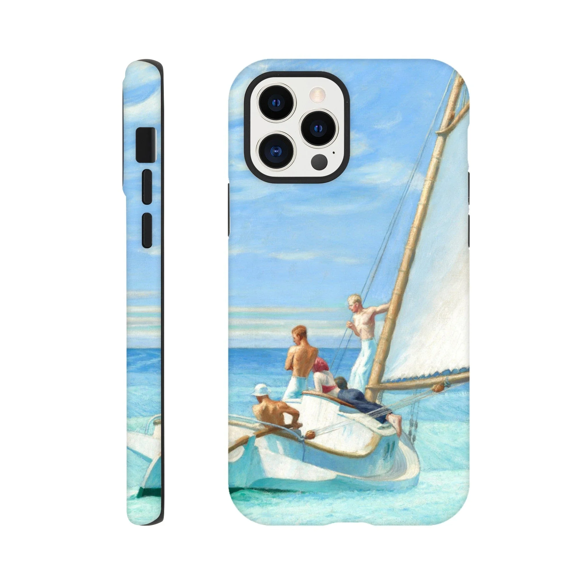 Tough Art Phone Case. 'Ground Swell' sailing art by Artist Edward Hopper. - Image 13