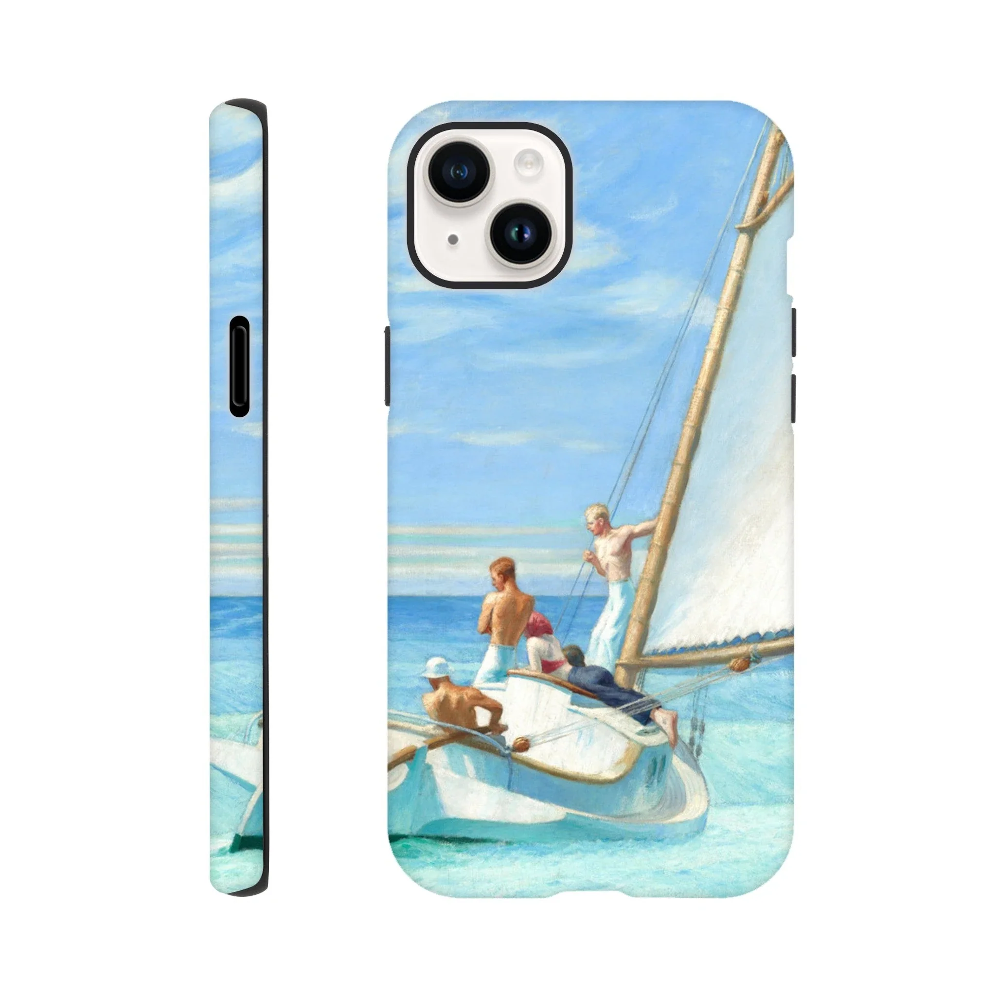Tough Art Phone Case. 'Ground Swell' sailing art by Artist Edward Hopper. - Image 14