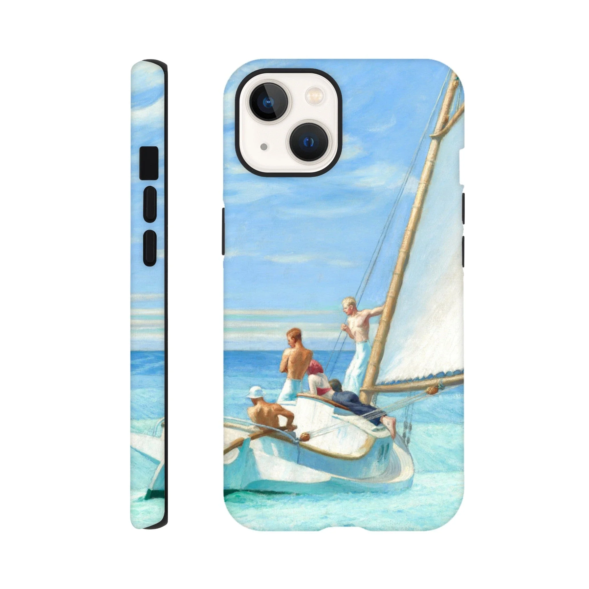Tough Art Phone Case. 'Ground Swell' sailing art by Artist Edward Hopper. - Image 17