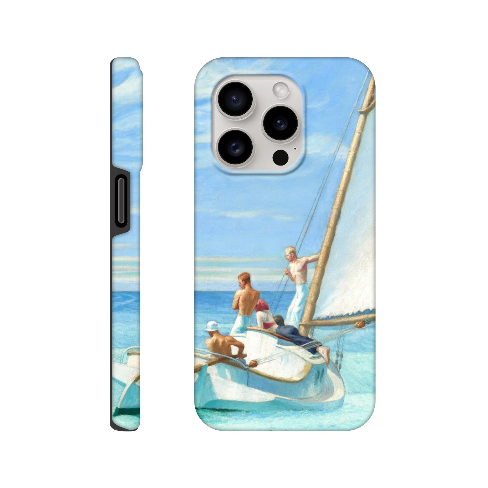 Tough Art Phone Case. 'Ground Swell' sailing art by Artist Edward Hopper. - Image 2