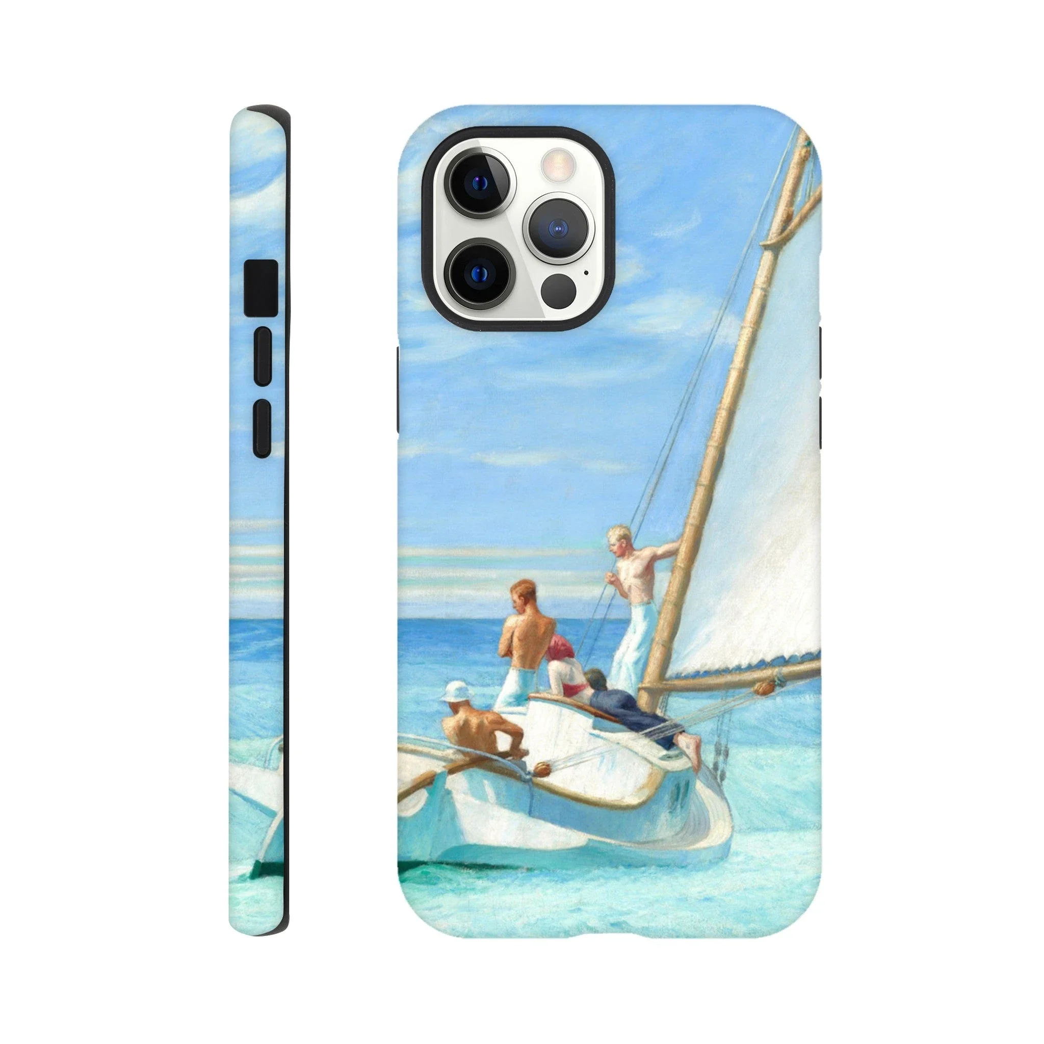 Tough Art Phone Case. 'Ground Swell' sailing art by Artist Edward Hopper. - Image 20