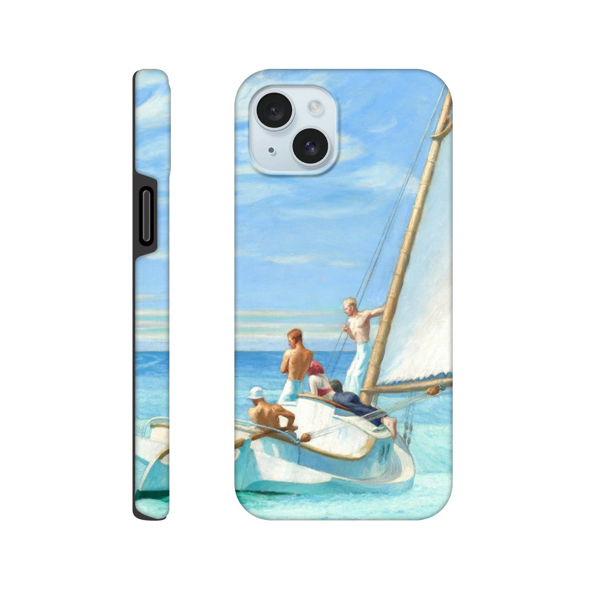Tough Art Phone Case. 'Ground Swell' sailing art by Artist Edward Hopper. - Image 3