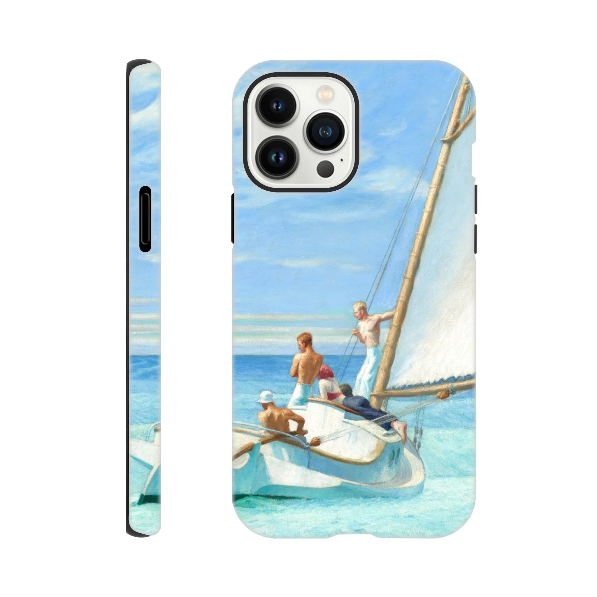 Tough Art Phone Case. 'Ground Swell' sailing art by Artist Edward Hopper. - Image 5