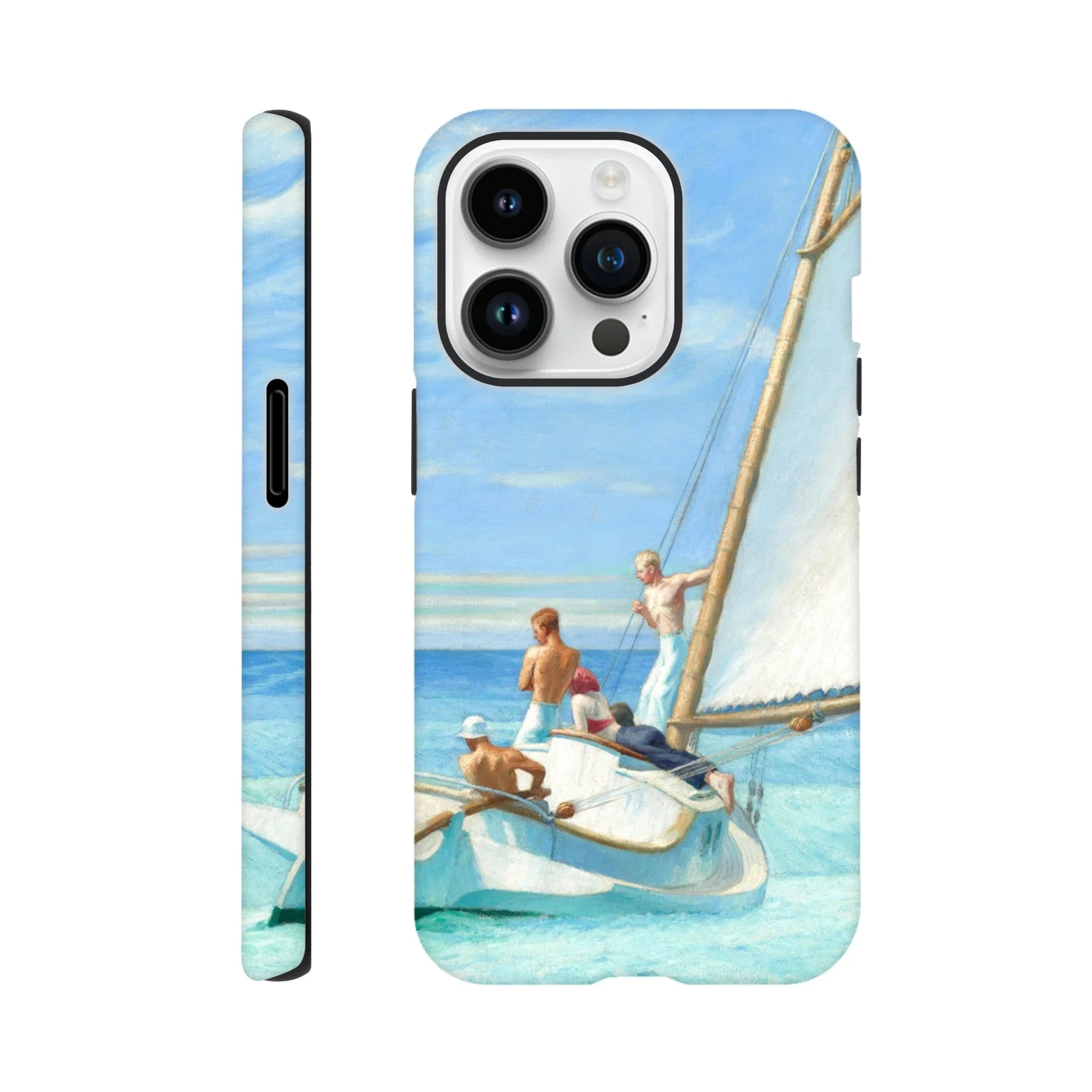 Tough Art Phone Case. 'Ground Swell' sailing art by Artist Edward Hopper. - Image 6