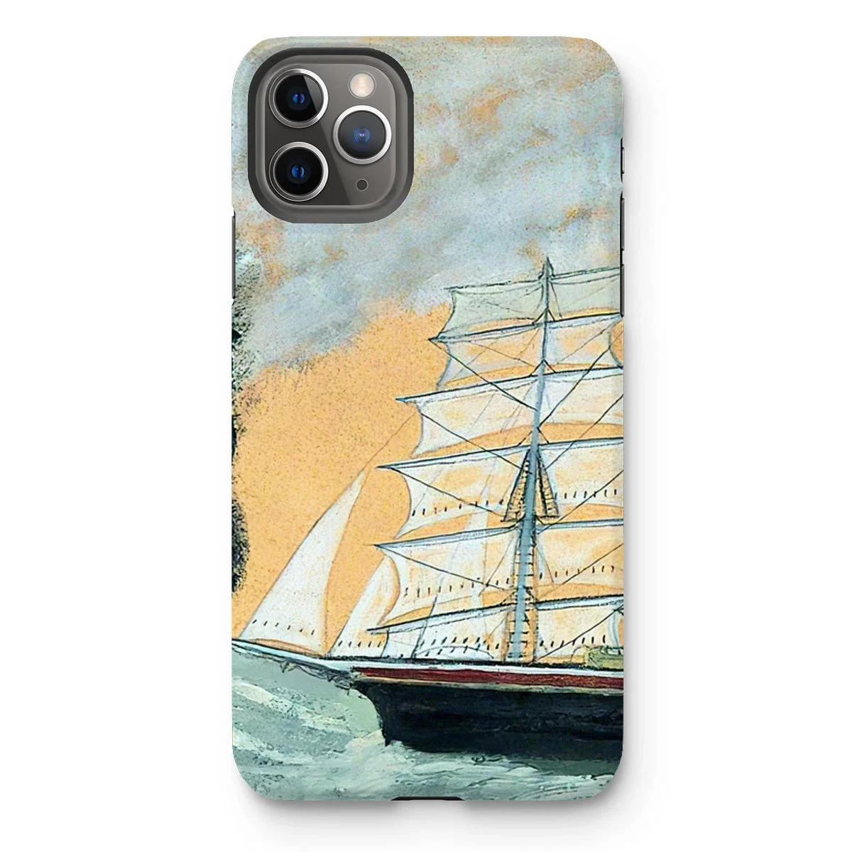 Tough Art Phone Case. 'Headland with Two Three-Masters'. Artist Alfred Wallis. Cornish Art Gallery - Image 13