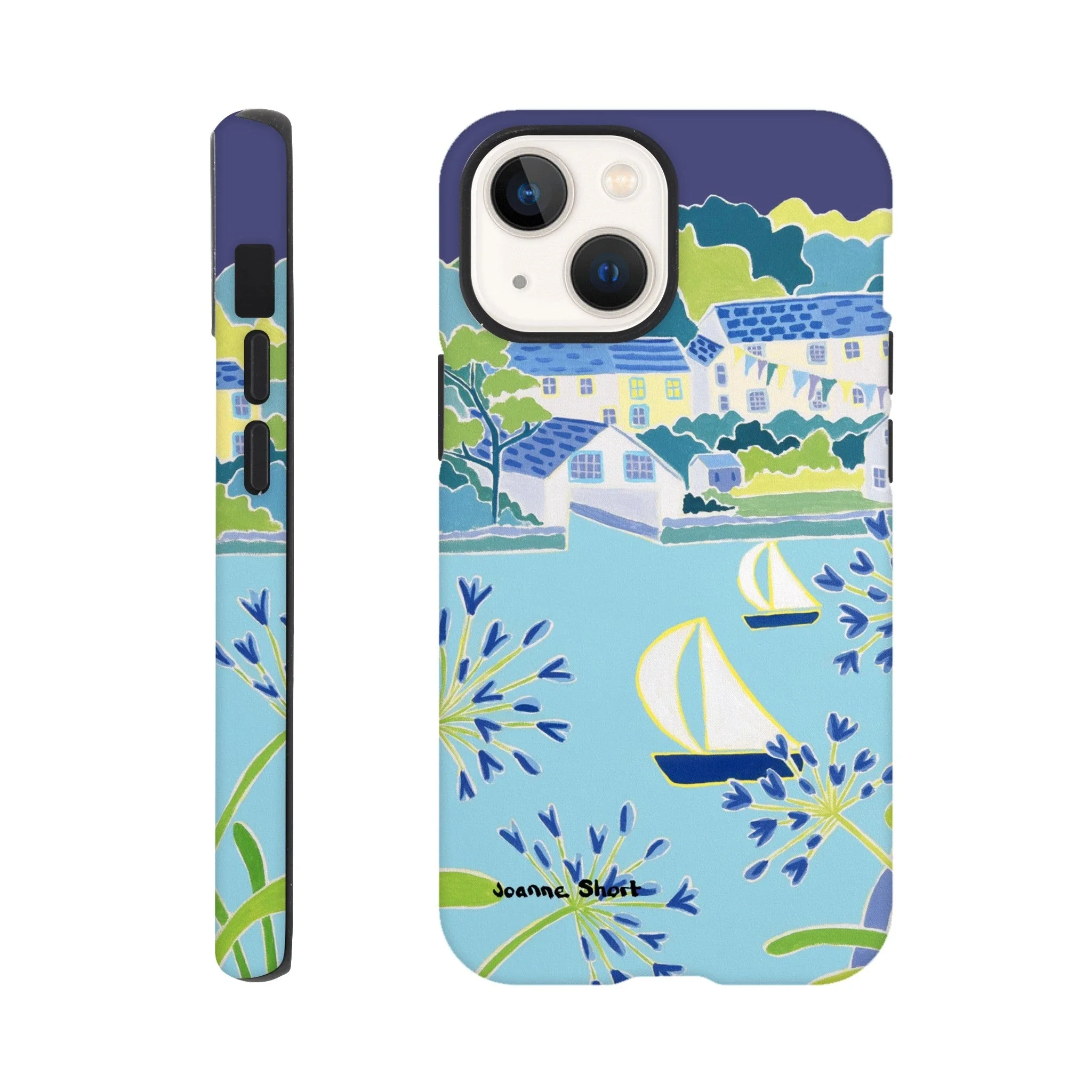 Tough Art Phone Case - Helford River & Village. Artist Joanne Short. Cornwall Art Gallery - Image 18