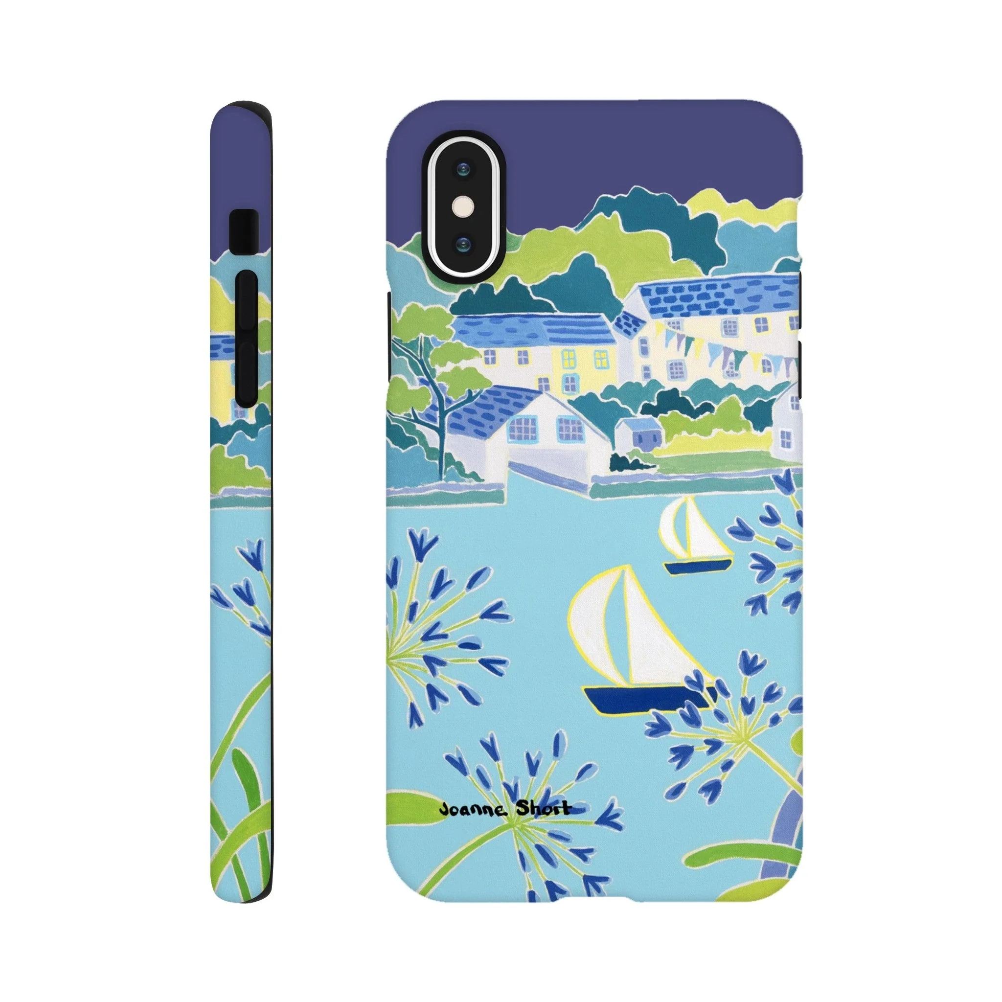 Tough Art Phone Case - Helford River & Village. Artist Joanne Short. Cornwall Art Gallery - Image 31