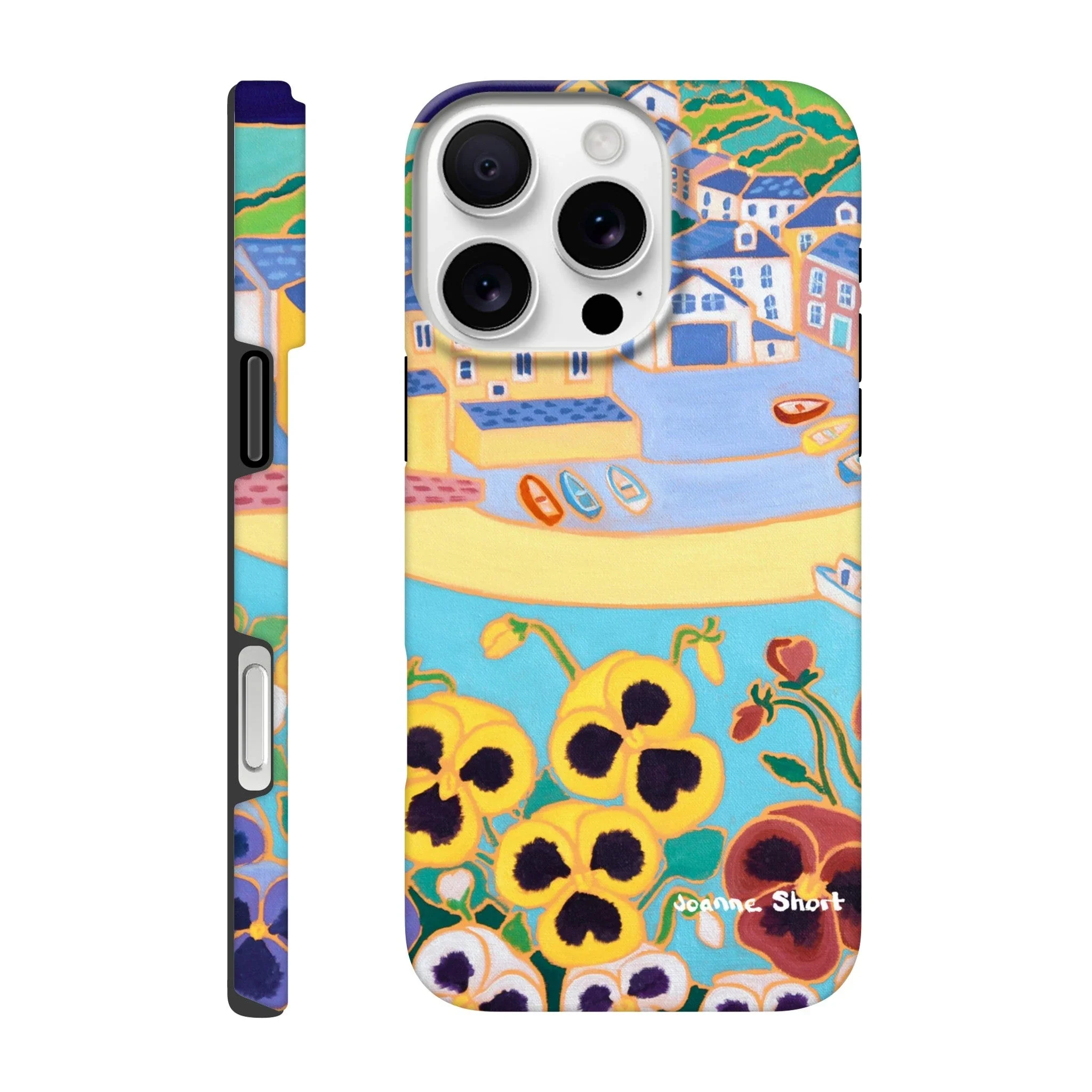 Tough Art Phone Case. Port Isaac. Artist Joanne Short. Cornwall Art Gallery