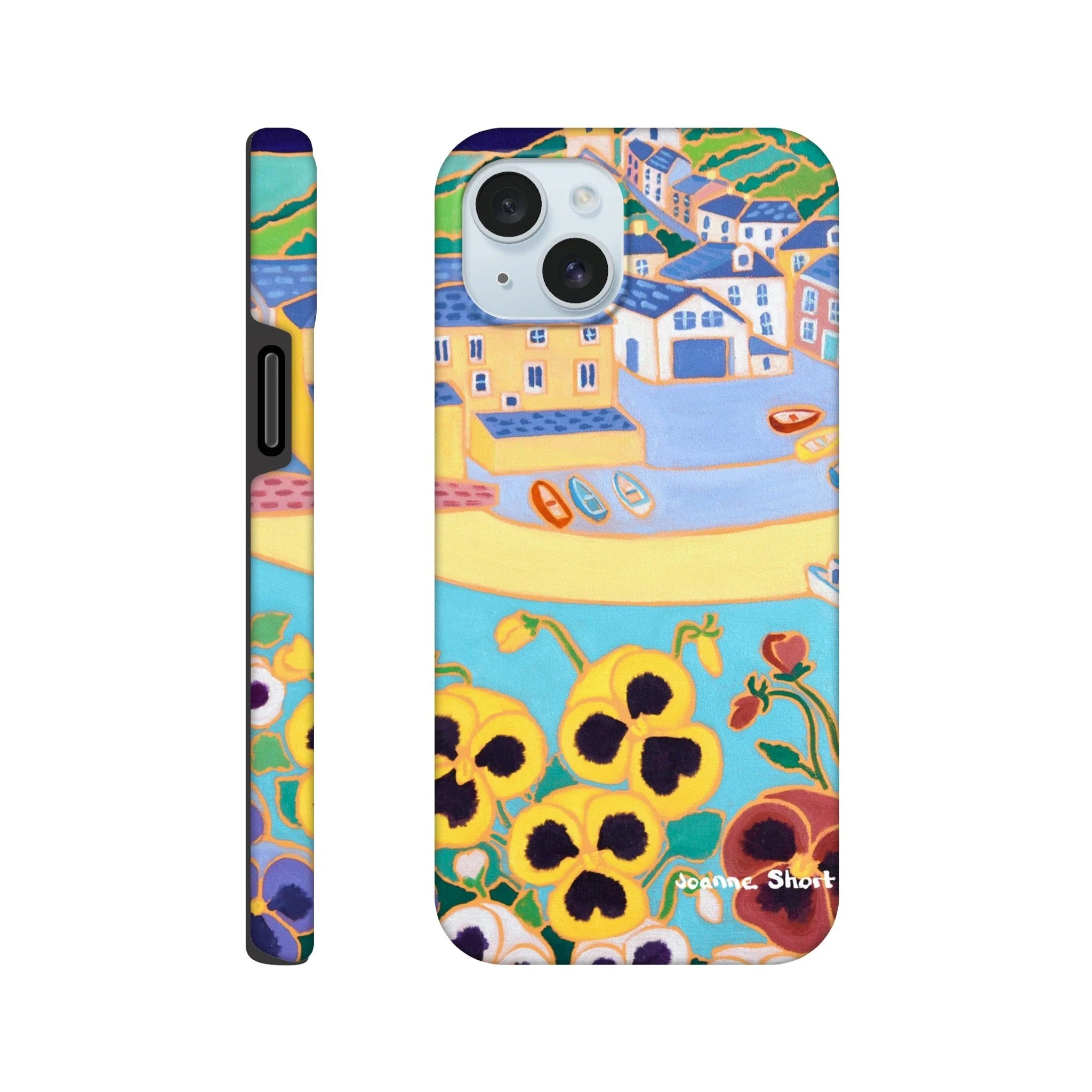 Tough Art Phone Case. Port Isaac. Artist Joanne Short. Cornwall Art Gallery - Image 2