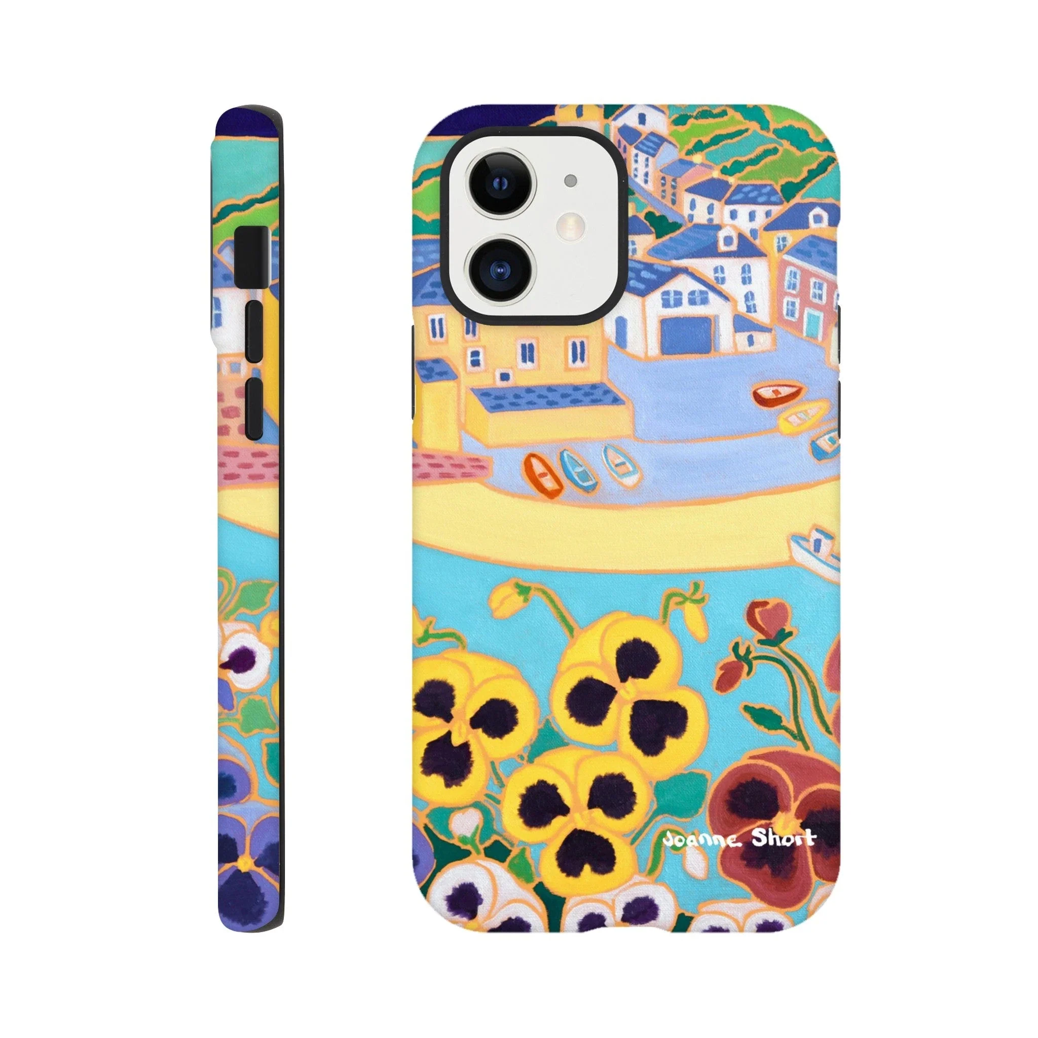 Tough Art Phone Case. Port Isaac. Artist Joanne Short. Cornwall Art Gallery - Image 4