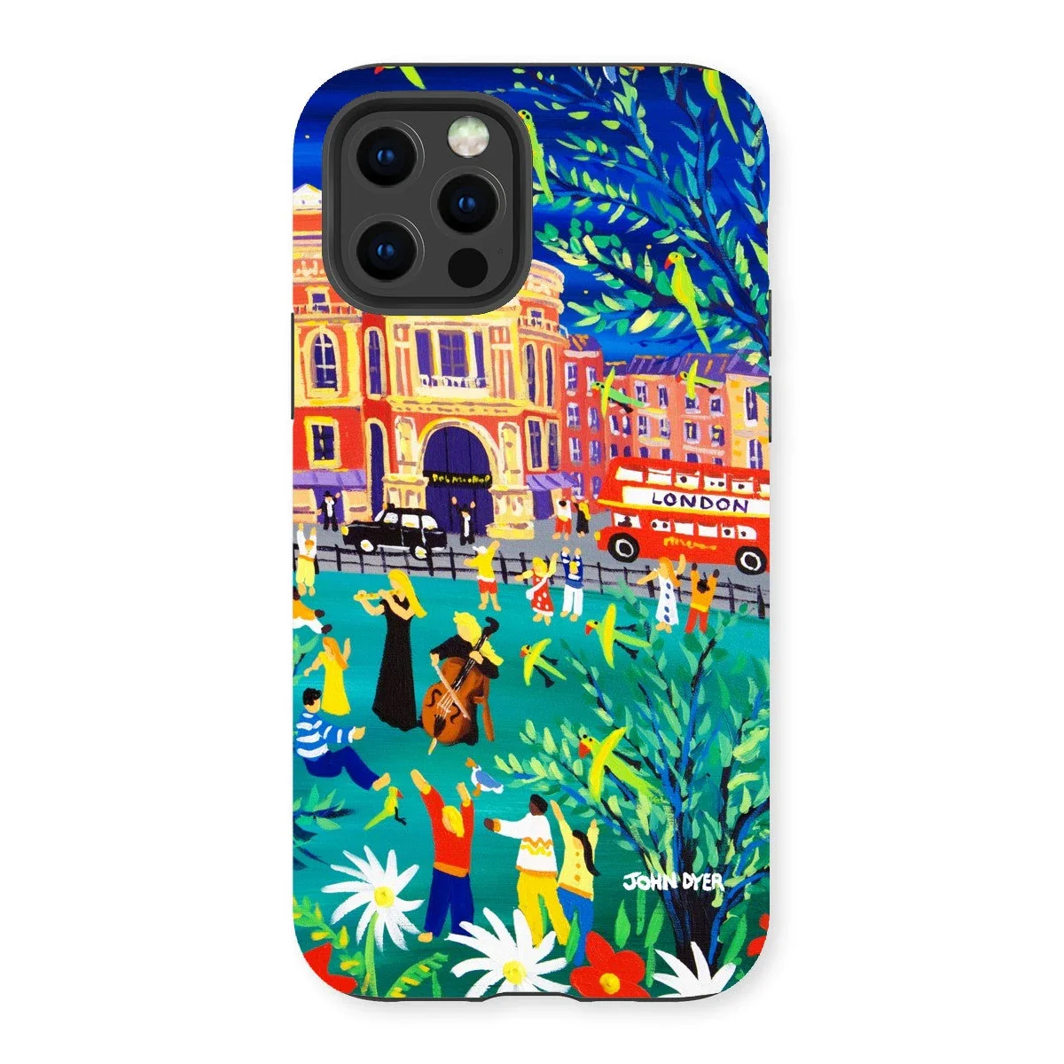 Tough Art Phone Case. Royal Albert Hall, Hyde park, London. Musicians. Artist John Dyer. Cornwall Art Gallery - Image 3