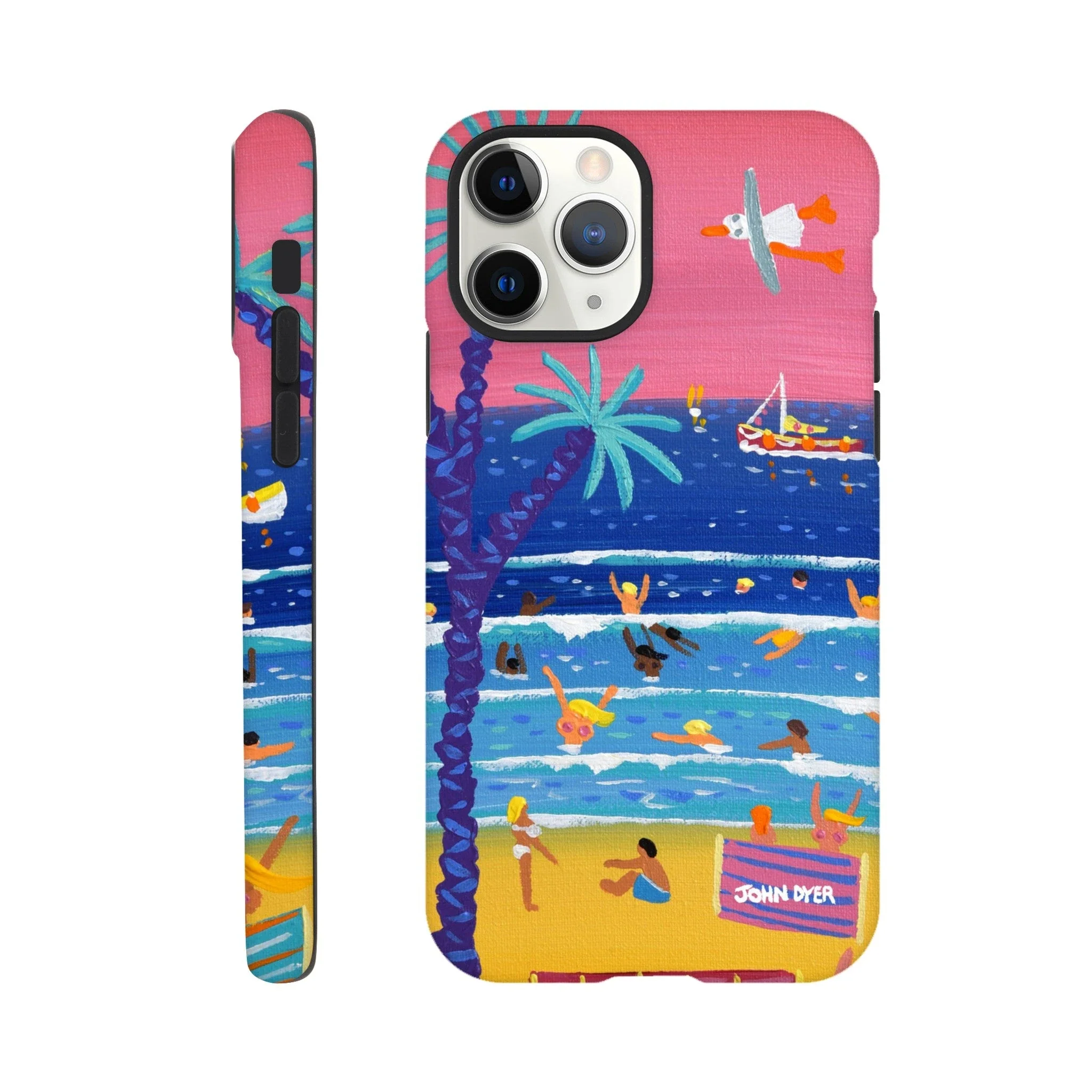 Tough Art Phone Case. St Ives Beach Sunset Cornwall. Artist John Dyer. Cornwall Art Gallery - Image 10