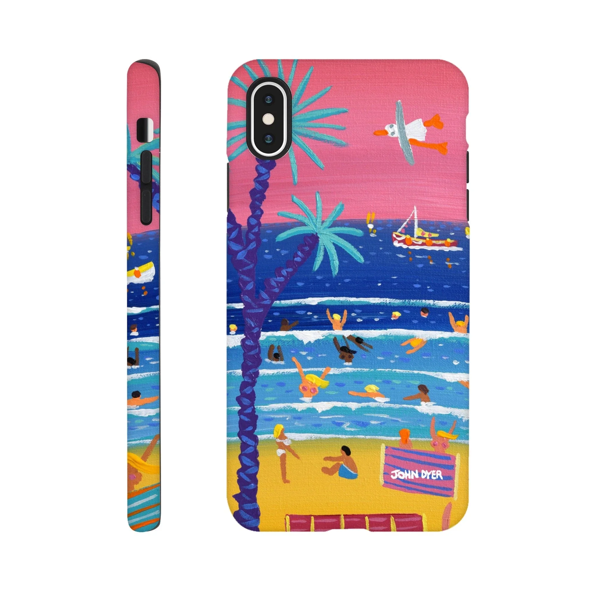Tough Art Phone Case. St Ives Beach Sunset Cornwall. Artist John Dyer. Cornwall Art Gallery - Image 16