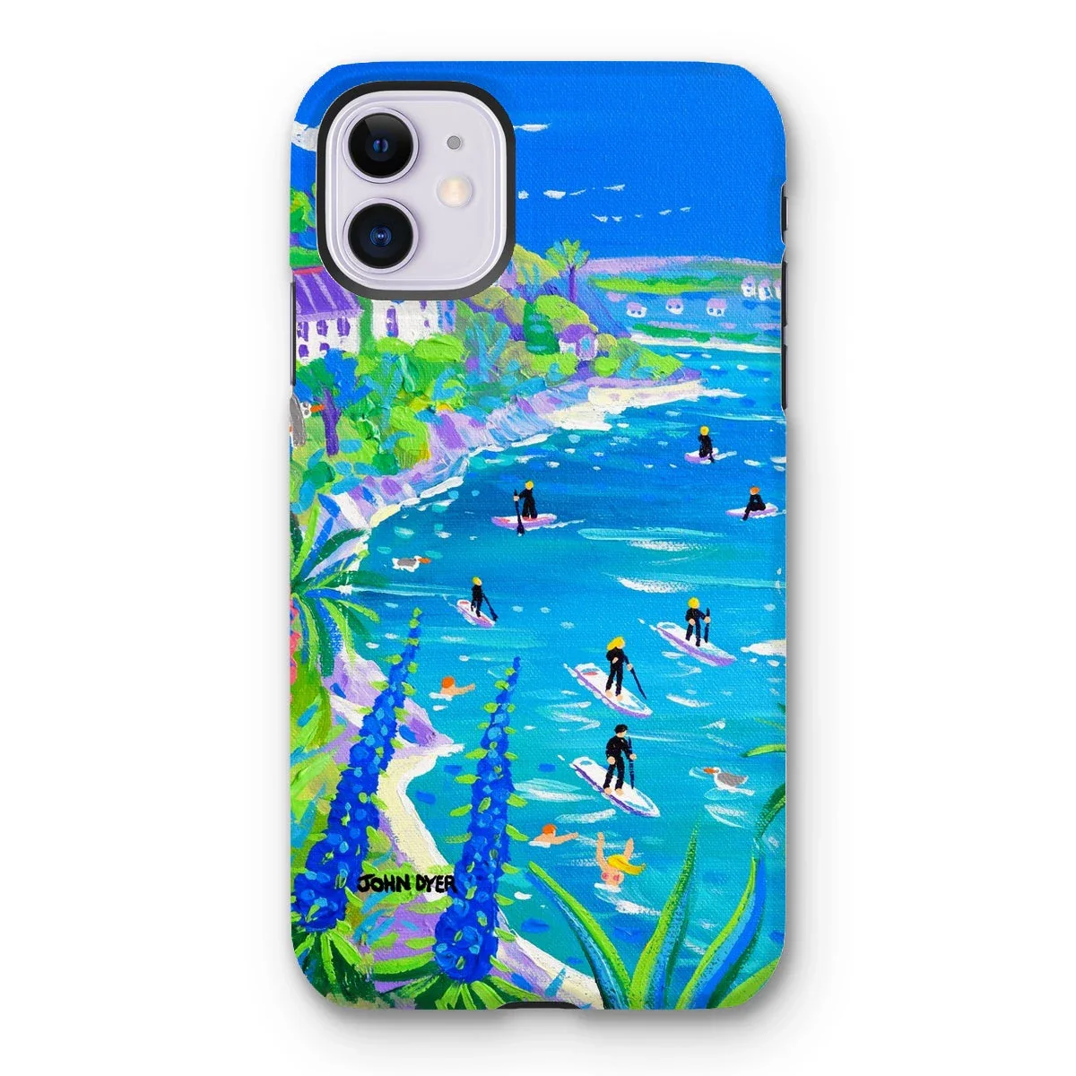 Tough Art Phone Case. SUP Paddleboarding, Gannel Estuary, Newquay. Artist John Dyer. Cornwall Art Gallery - Image 11