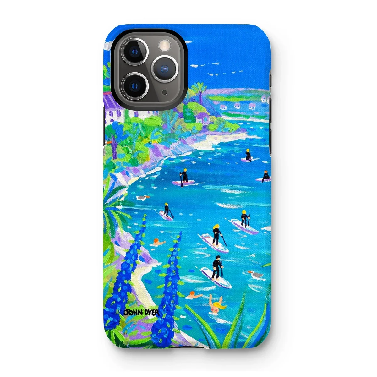 Tough Art Phone Case. SUP Paddleboarding, Gannel Estuary, Newquay. Artist John Dyer. Cornwall Art Gallery - Image 12