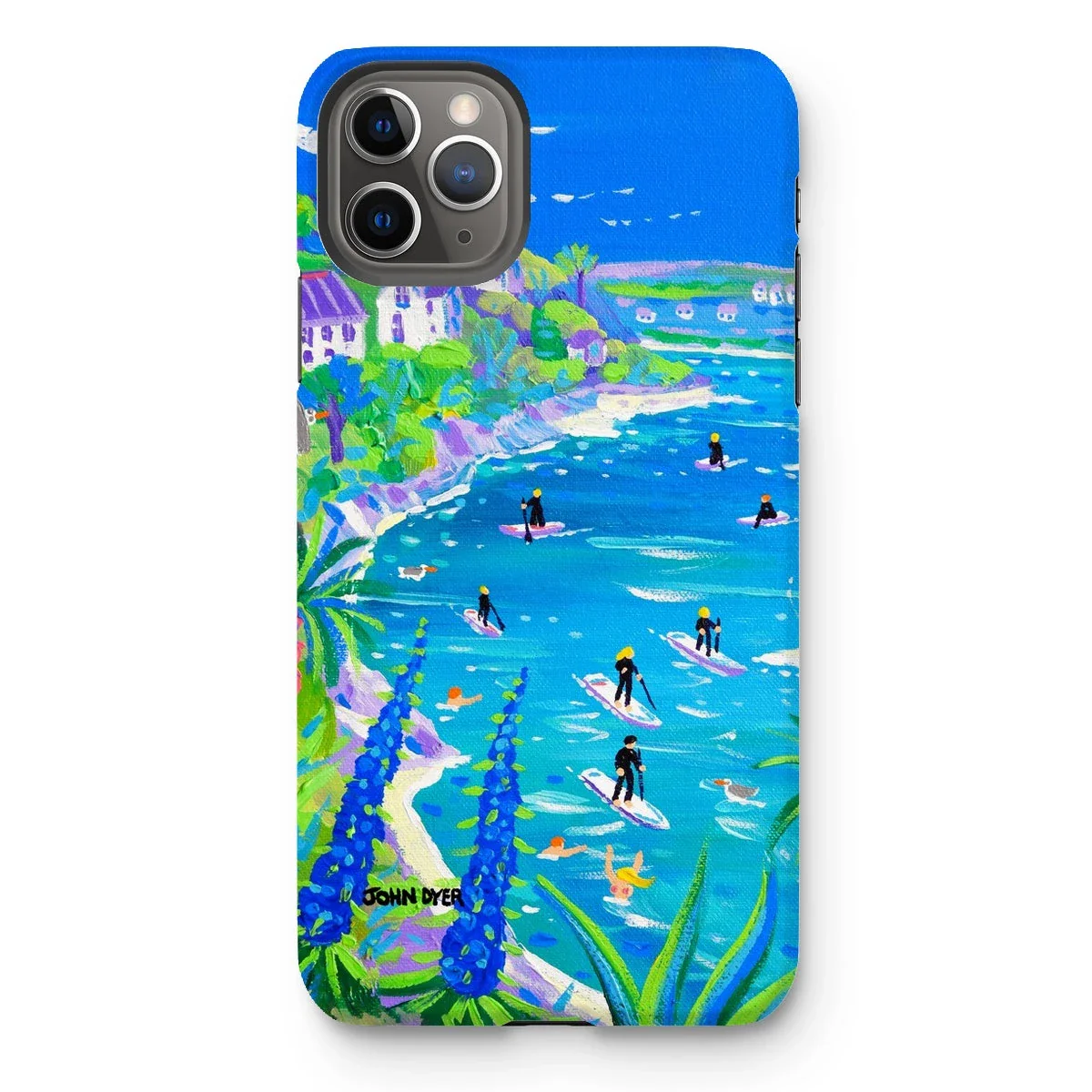 Tough Art Phone Case. SUP Paddleboarding, Gannel Estuary, Newquay. Artist John Dyer. Cornwall Art Gallery - Image 13