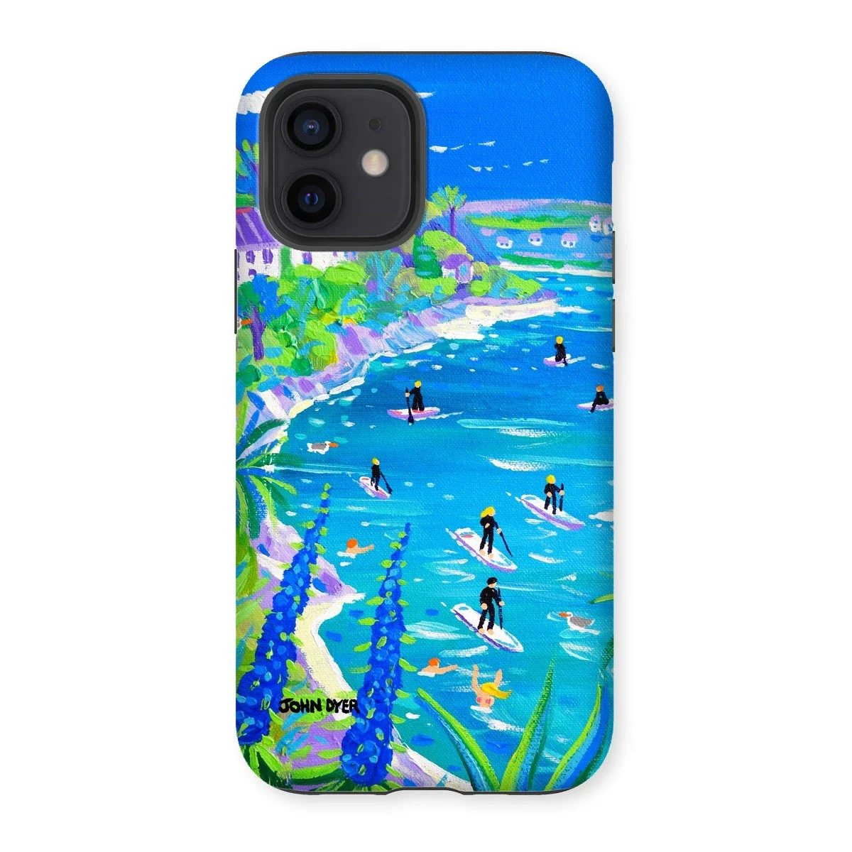 Tough Art Phone Case. SUP Paddleboarding, Gannel Estuary, Newquay. Artist John Dyer. Cornwall Art Gallery - Image 14