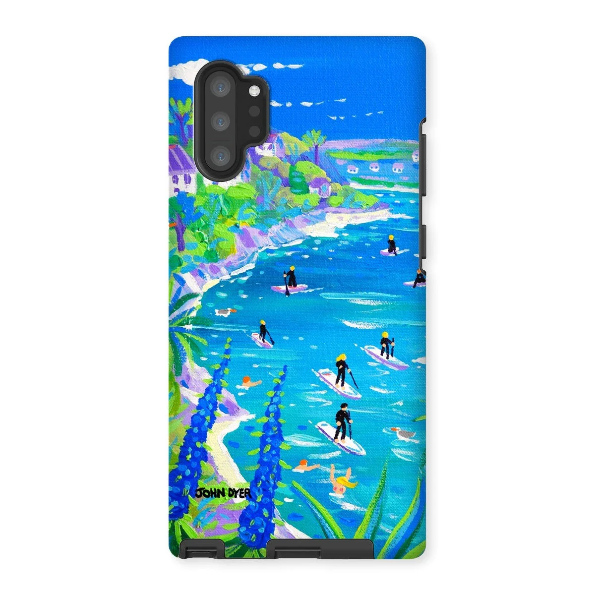 Tough Art Phone Case. SUP Paddleboarding, Gannel Estuary, Newquay. Artist John Dyer. Cornwall Art Gallery - Image 6