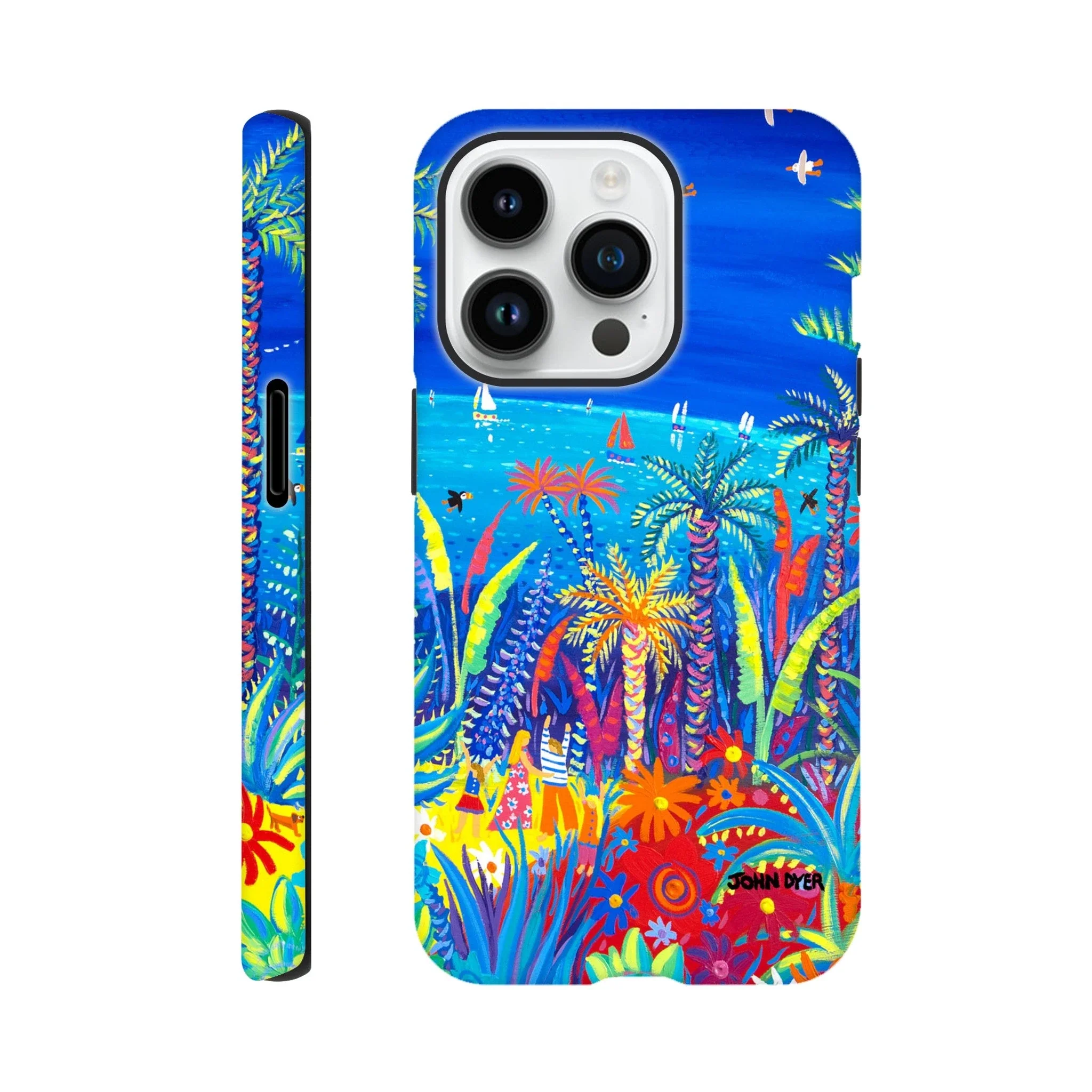 Tough Art Phone Case. Tresco Abbey Gardens. Artist John Dyer. Cornwall Art Gallery - Image 7