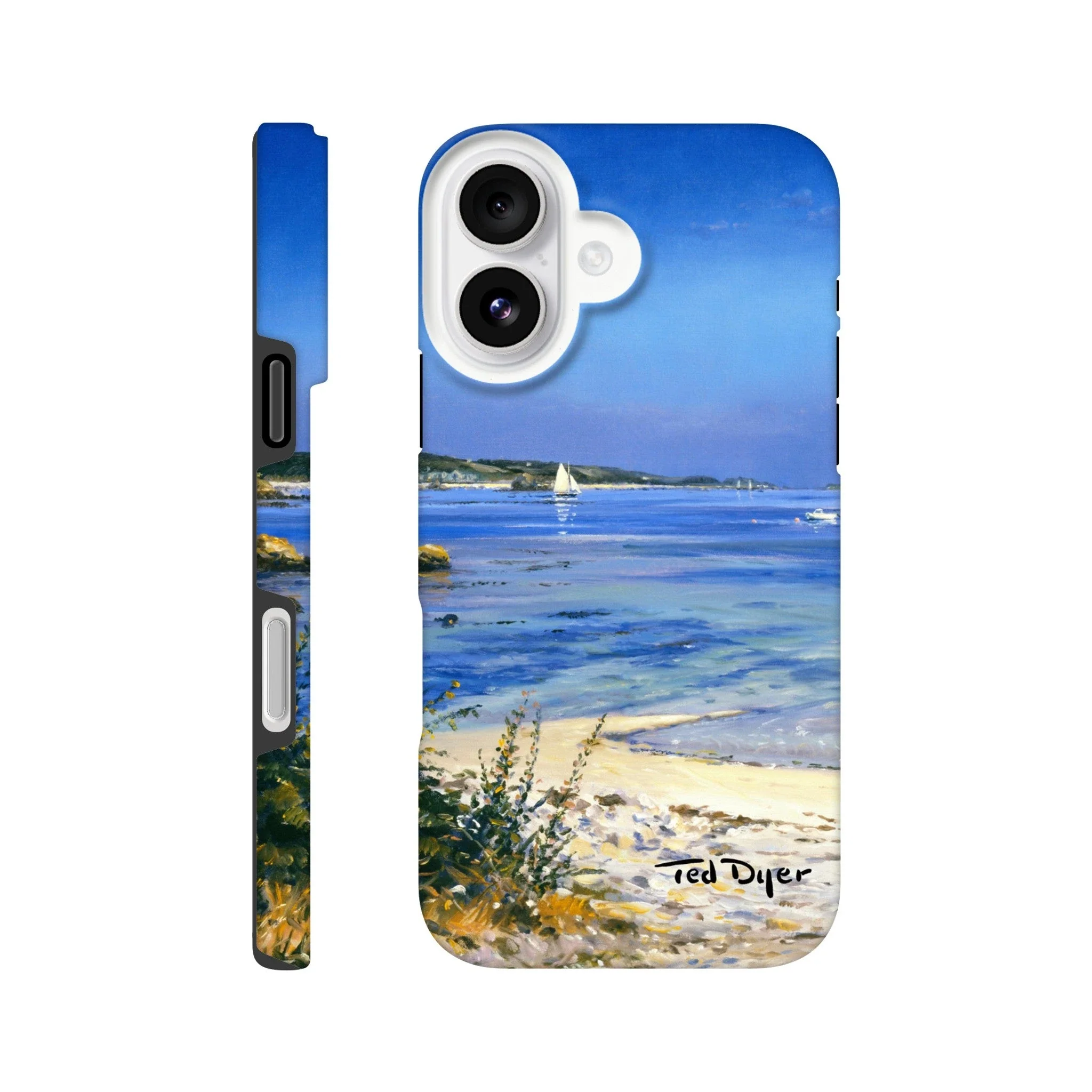 Tough Art Phone Case. Tresco, Isles of Scilly. Artist Ted Dyer. Cornwall Art Gallery - Image 2