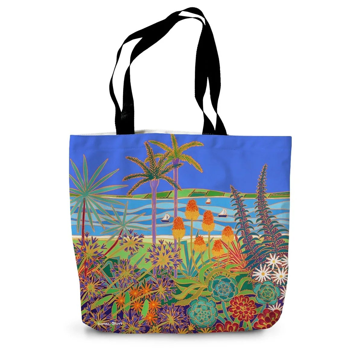 Tresco Abbey Gardens Cornwall by Joanne Short Canvas Tote Bag - Image 2