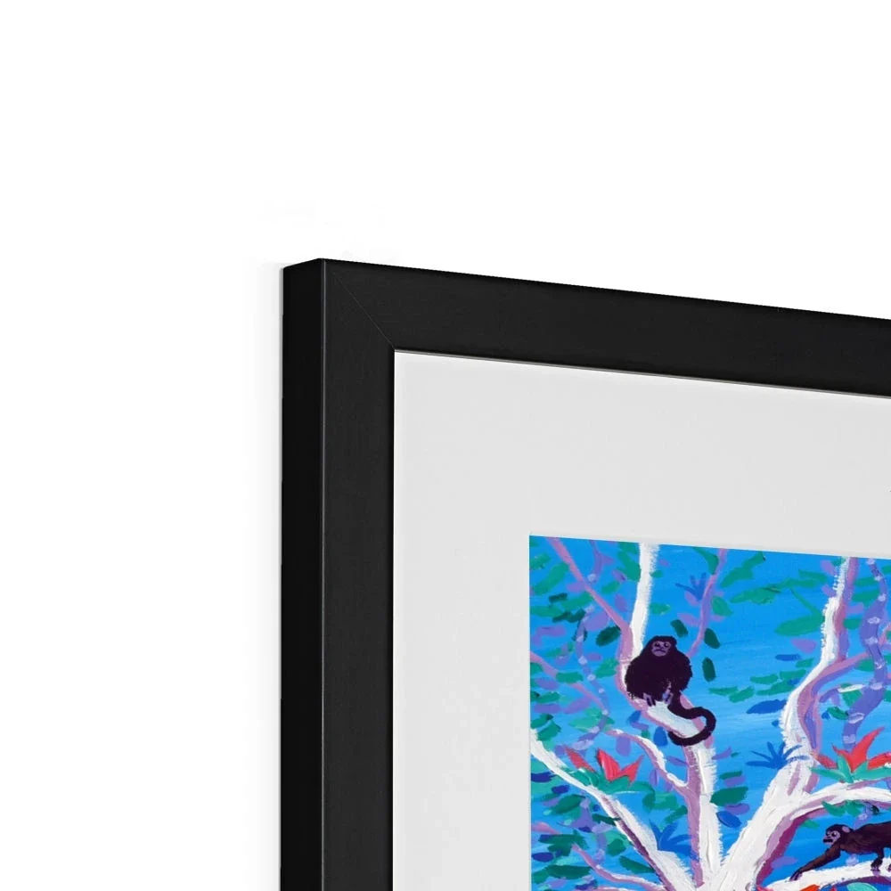 John Dyer Framed Open Edition Caribbean Rainforest Art Print. 'Tropical Banana Wildlife Beach, Costa Rica'. - Image 10