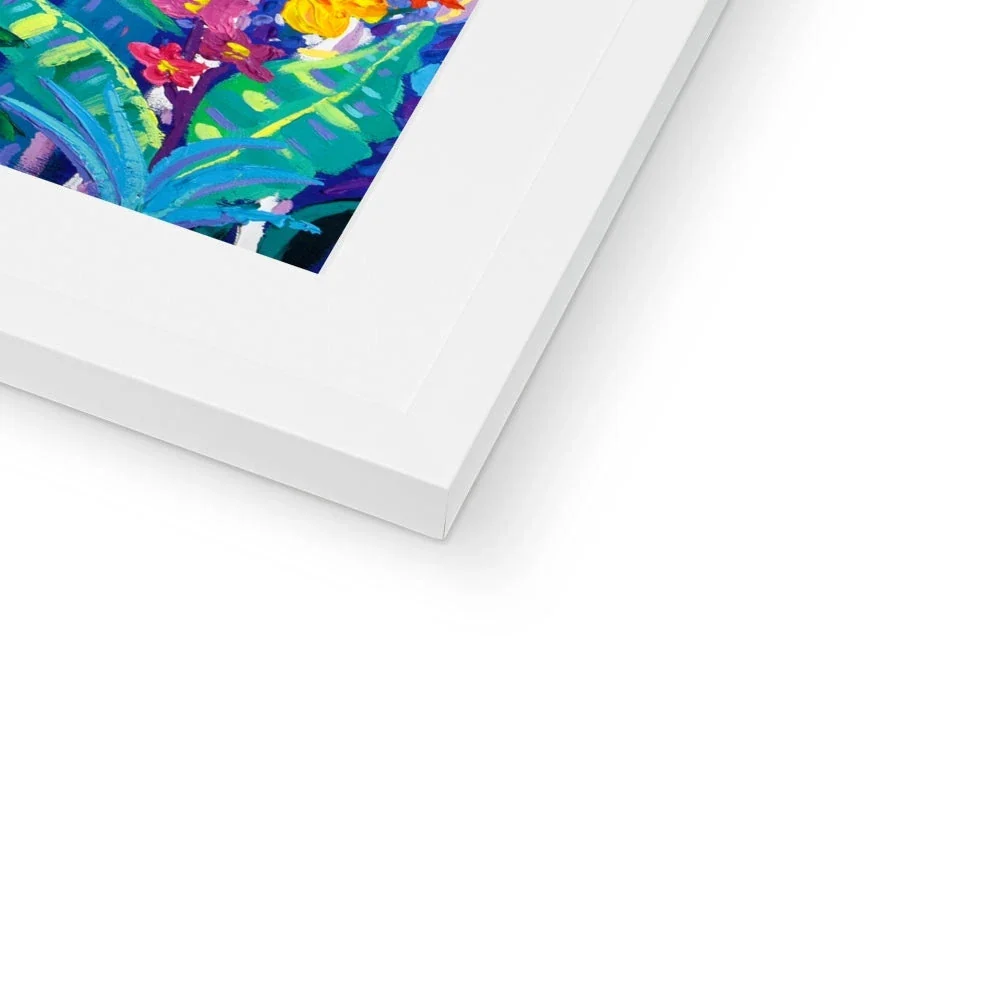 John Dyer Framed Open Edition Caribbean Rainforest Art Print. 'Tropical Banana Wildlife Beach, Costa Rica'. - Image 8