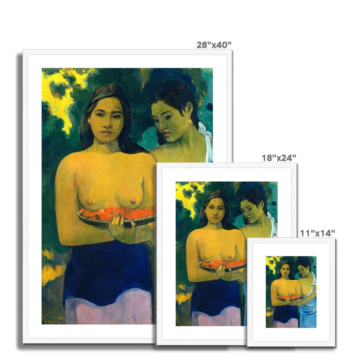 Paul Gauguin Framed Open Edition Art Print. 'Two Tahitian Women'. Art Gallery Historic Art - Image 4