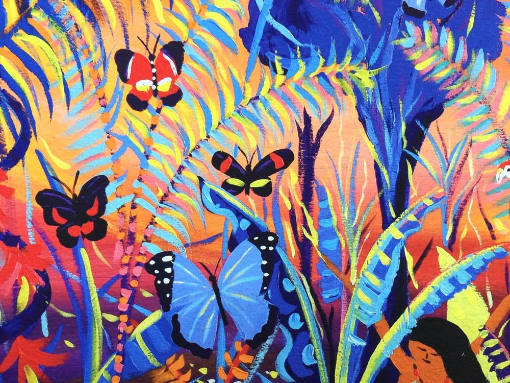 Vana - The Amazon Rainforest Spirit of our Shadows. Limited print by artist John Dyer Eden Project Artist in Residence - Image 4
