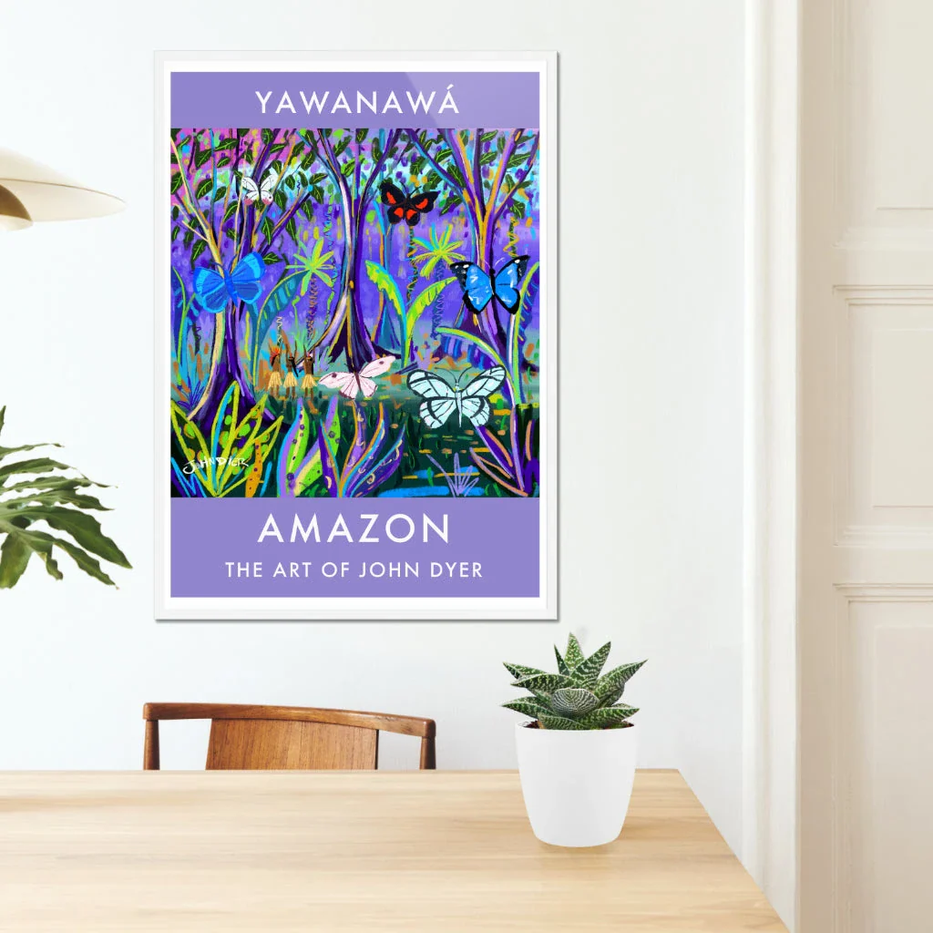 Vintage Style Jungle Poster Art Print by John Dyer. Amazon Rainforest Butterflies. Animal Art Prints - Image 7