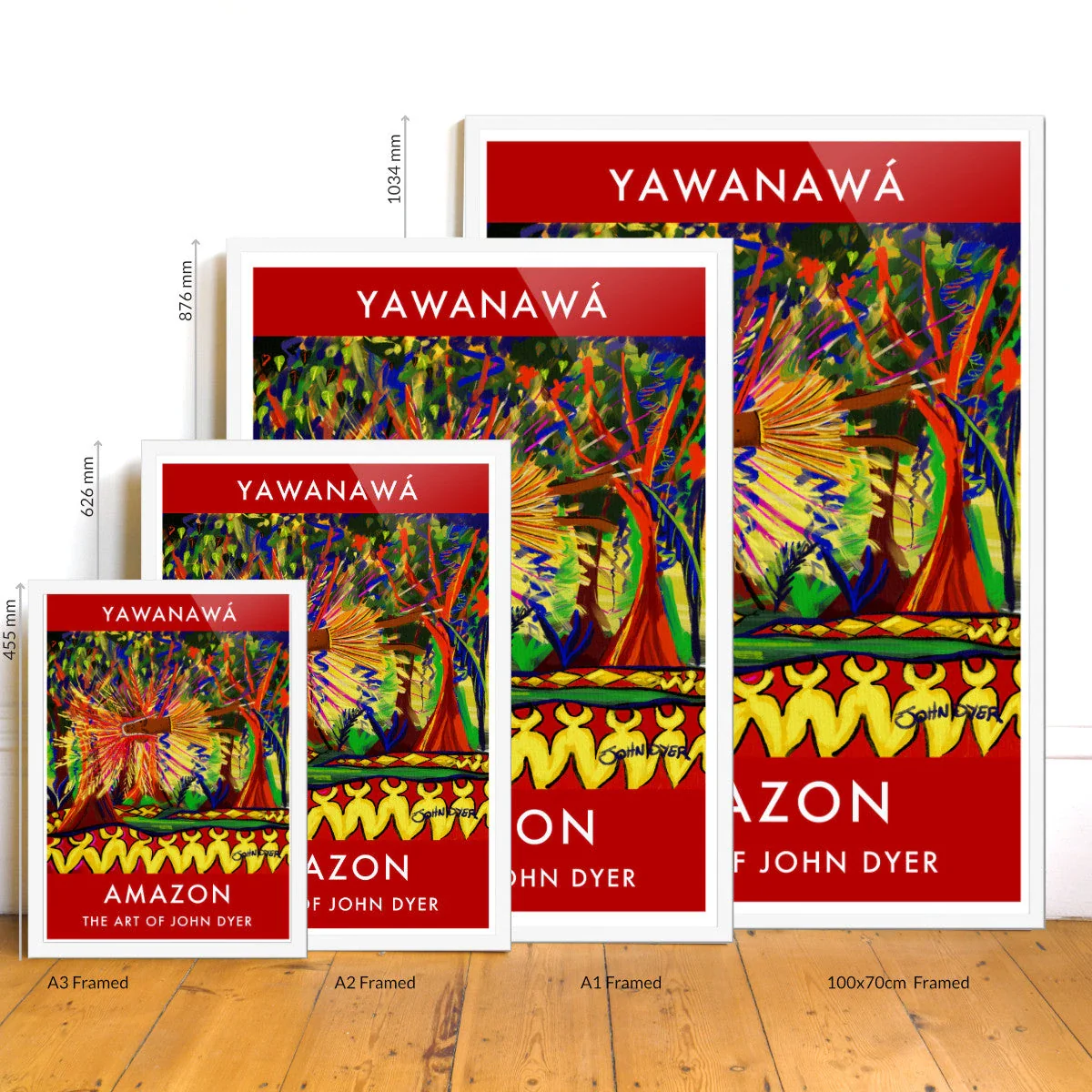 Vintage Style Jungle Art Poster Print by John Dyer. Vana Spirit, Yawanawá Tribe. Amazon Rainforest - Image 3