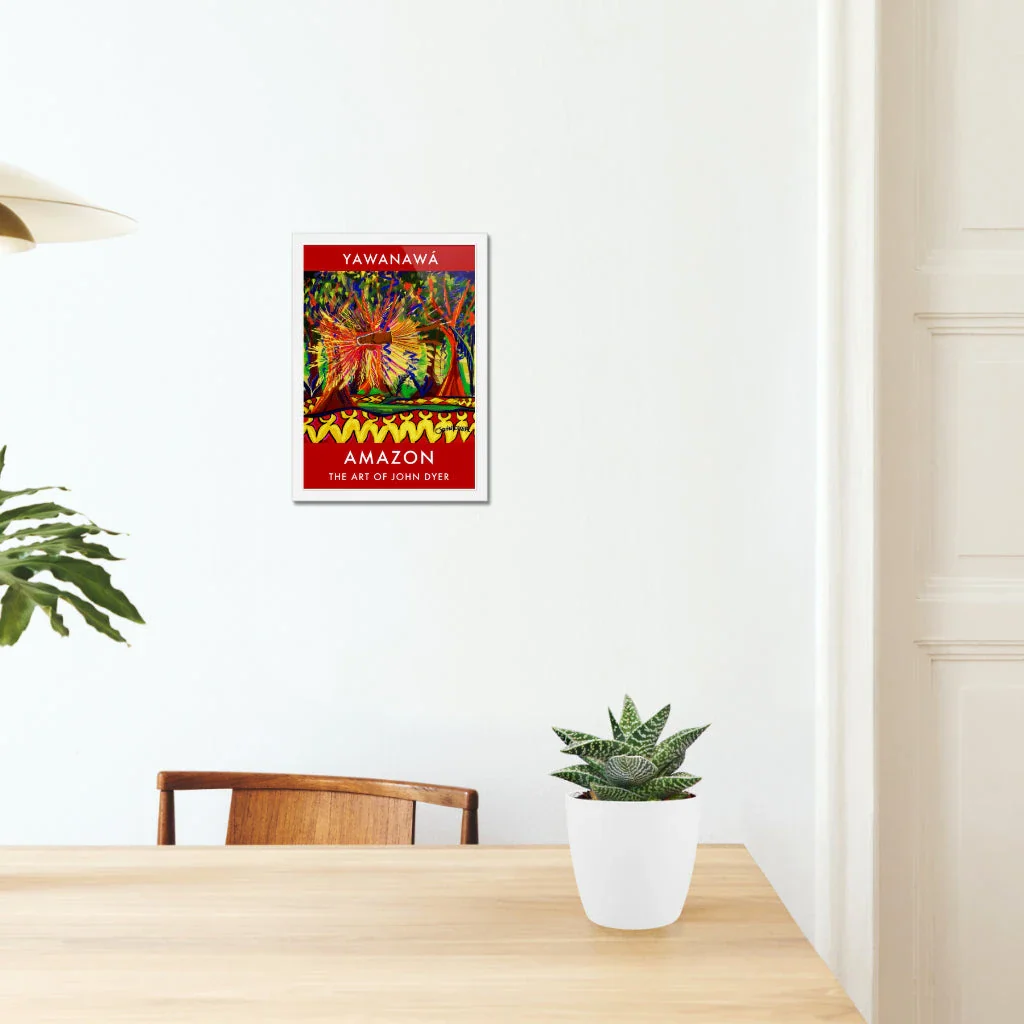 Vintage Style Jungle Art Poster Print by John Dyer. Vana Spirit, Yawanawá Tribe. Amazon Rainforest - Image 4