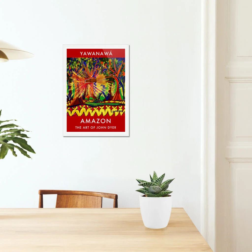 Vintage Style Jungle Art Poster Print by John Dyer. Vana Spirit, Yawanawá Tribe. Amazon Rainforest - Image 5