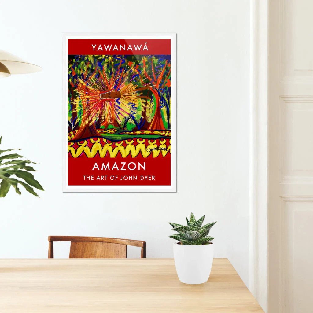 Vintage Style Jungle Art Poster Print by John Dyer. Vana Spirit, Yawanawá Tribe. Amazon Rainforest - Image 6
