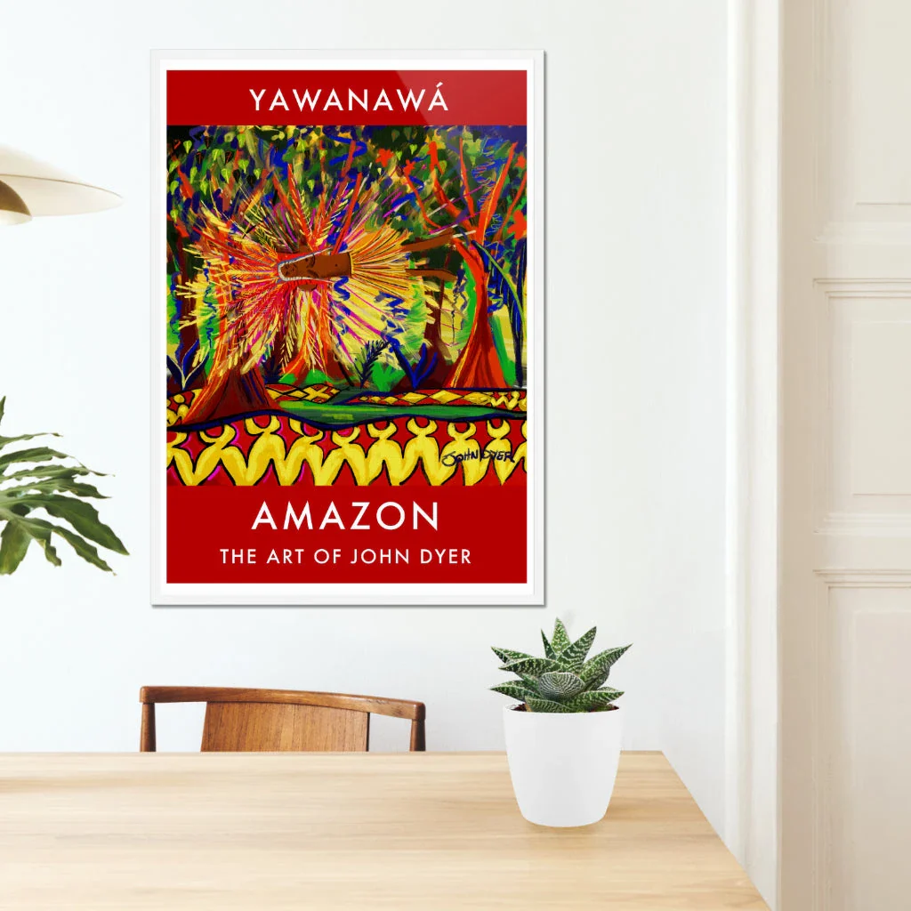 Vintage Style Jungle Art Poster Print by John Dyer. Vana Spirit, Yawanawá Tribe. Amazon Rainforest - Image 7