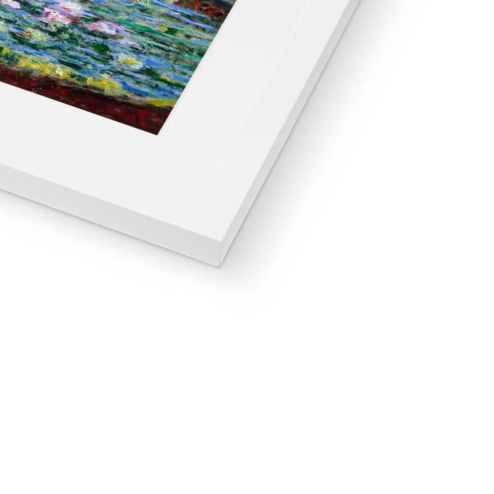 Claude Monet Framed Open Edition Art Print. 'Water Lilies and Japanese Bridge'. Giverny Garden. Art Gallery Historic Art - Image 8